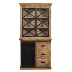 Buffetkast Denver 100cm Met Deurtjes - Mangohout - Bruin - Rechthoekig