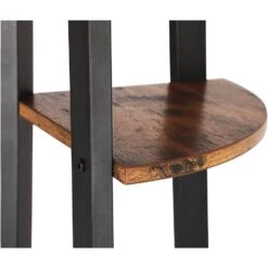 Boekenkast - Hoekkast - 4 Legplanken - 34x125x34 Cm - Vintage Bruin -RoomStyle Verkoopwinkel 1000068083 0103