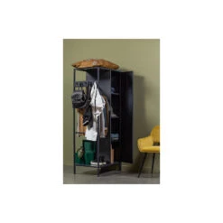 WOOOD Coen Garderobekast - Metaal - Antraciet - 180x80x50 8 WOOOD Coen Garderobekast - Metaal - Antraciet - 180x80x50 -RoomStyle Verkoopwinkel 1000068386 0102