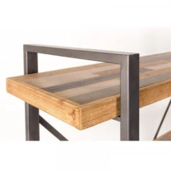 Giga Meubel Boekenkast Hout & Metaal - 39x120x149cm - Open Kast Joy -RoomStyle Verkoopwinkel 1000073365 0103