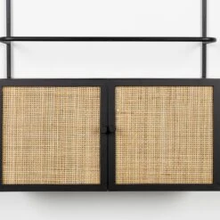 Puur Bjerka Wijnrek MDF/rattan - Hout - Bruin -RoomStyle Verkoopwinkel 1000074171 0103