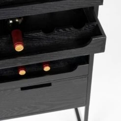 Puur Bjerka Wijnkast Hoog - Hout - Bruin -RoomStyle Verkoopwinkel 1000074172 0103