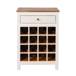 Rootsmann Wijnkast Wit - Drankkast Hout - Hout