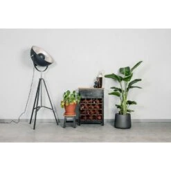 Rootsmann Wijnkast Zwart - Drankkast Hout - Hout -RoomStyle Verkoopwinkel 1000074627 0103