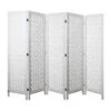 LW Collection Kamerscherm 5 Panelen Wit 170X200CM - Paravent - Scheidingswand -RoomStyle Verkoopwinkel 1000078144