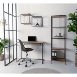 Giga Meubel Kamerscherm Metaal Zwart - 3x90x220cm - Scheidingswand New York -RoomStyle Verkoopwinkel 1000079084 0102