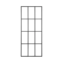 Giga Meubel Kamerscherm Metaal Zwart - 3x90x220cm - Scheidingswand New York