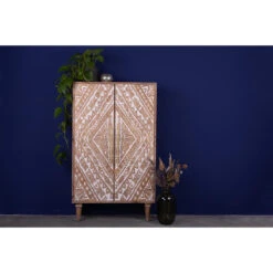 Rootsmann Opbergkast Wit - Hout Ibiza Stijl - Hout -RoomStyle Verkoopwinkel 1000081209 0103