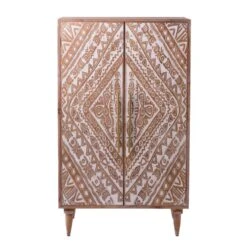 Rootsmann Opbergkast Wit - Hout Ibiza Stijl - Hout