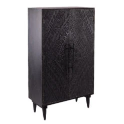 Rootsmann Opbergkast Zwart - Hout Ibiza Stijl - Hout 8 Rootsmann Opbergkast Zwart - Hout Ibiza Stijl - Hout -RoomStyle Verkoopwinkel 1000081210 0102