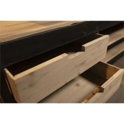 Rootsmann Boekenkast Met Ladder - Hout & Metaal White Wash - Metaal -RoomStyle Verkoopwinkel 1000089164 0103