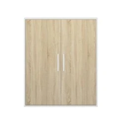 Diagone Kledingkast Under - Onder Trap Of Plafond 2 Deuren - Wit/hout