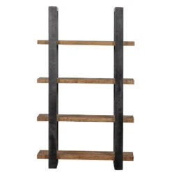 Boekenkast Durham 160cm - Mangohout - Bruin - Rechthoekig -RoomStyle Verkoopwinkel 1000090799 0102