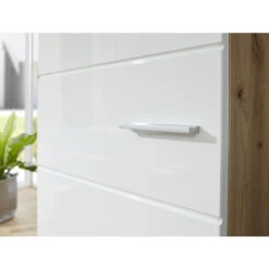 Hioshop Kledingkast Amanda/MandoGD Mdf - Wit -RoomStyle Verkoopwinkel 1000091198 0110