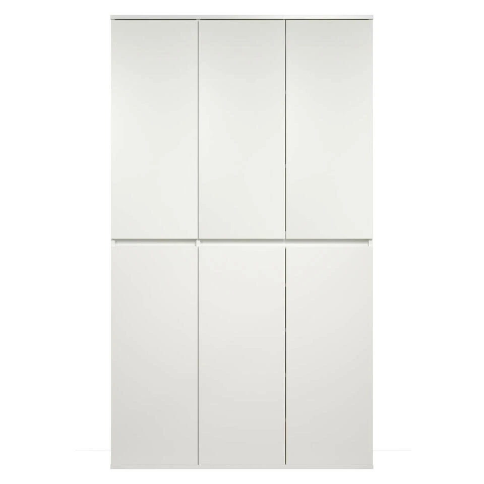 Hioshop Kledingkast Nevada - Wit 4 Hioshop Kledingkast Nevada - Wit - Afbeelding 2
