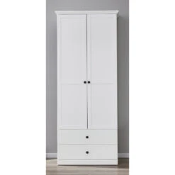 Hioshop Kledingkast BrandsonBaxter - Wit -RoomStyle Verkoopwinkel 1000091209 0110