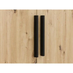 ToiToiKids Xem 2-deurskast - Mat Zwart/Eiken -RoomStyle Verkoopwinkel 1000092485 0103