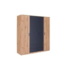 Hioshop Kledingkast Liora - Eik Decor.