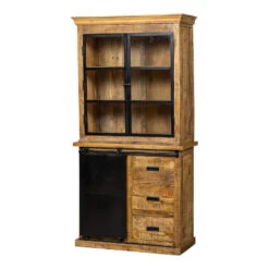 Buffetkast Denver 100cm Met Deurtjes Recht - Mangohout - Bruin - Rechthoekig -RoomStyle Verkoopwinkel 1000096947 0103