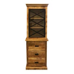 Buffetkast Denver 65x200 - Mangohout - Bruin - Rechthoekig