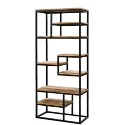 Wandmeubel Kyan - Zwart/naturel - 180x80x40 Cm -RoomStyle Verkoopwinkel 10600655 0301