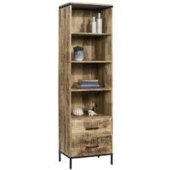 Boekenkast Trevor - Bruin - 55x190x40 Cm -RoomStyle Verkoopwinkel 10603252 0330