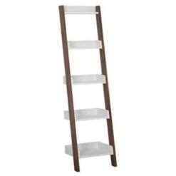 Beliani Boekenkast MOBILE DUO - Wit Mdf