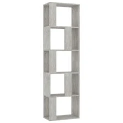 VidaXL Boekenkast/kamerscherm 45x24x159 Cm Bewerkt Hout Betongrijs