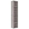VidaXL Boekenkast 40x30x189 Cm Spaanplaat Betongrijs -RoomStyle Verkoopwinkel 1114369177