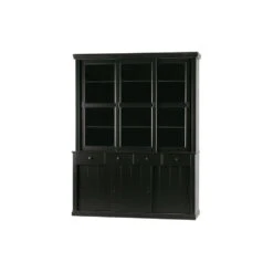 WOOOD Winkelkast Lagos - Grenen - Zwart - 214x166x48