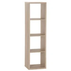 Boekenkast Parijs 4 - Eikenkleur - 141x39x33 Cm -RoomStyle Verkoopwinkel 11600700 0300