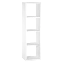 Boekenkast Parijs 4 - Wit - 141x39x33 Cm -RoomStyle Verkoopwinkel 11600701 0300
