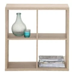 Boekenkast Parijs 2 - Eikenkleur - 73x73x33 Cm