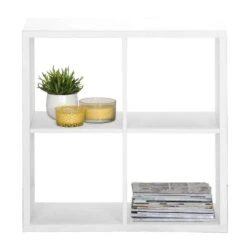 Boekenkast Parijs 2 - Wit - 73x73x33 Cm