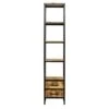 Boekenkast Kyan - Zwart/naturel - 190x40x40 Cm -RoomStyle Verkoopwinkel 11600730