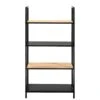 Boekenkast Debbey - Zwart/naturel - 119x64,5x30 Cm -RoomStyle Verkoopwinkel 11600780