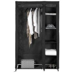 Garderobekast Gent - Antraciet - 178x110x46 Cm