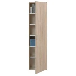 Kast Inca 1-deurs - Eiken - 184x50x34,5 Cm -RoomStyle Verkoopwinkel 11901705 0141