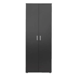 Kast Inca 2-deurs - Antraciet - 184x70x34,5 Cm