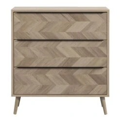 Ladekast Lusk - Eikenkleur - 87x80x39 Cm