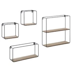 Beliani Wandkast BRITO - Zwart Mdf