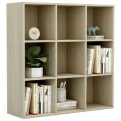 VidaXL Boekenkast 98x30x98 Cm Spaanplaat Sonoma Eikenkleurig -RoomStyle Verkoopwinkel 1238252024 0102