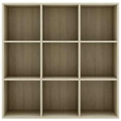 VidaXL Boekenkast 98x30x98 Cm Spaanplaat Sonoma Eikenkleurig -RoomStyle Verkoopwinkel 1238252024 0103