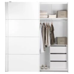 Schuifdeurkast Verona - Wit - 200x182x64 Cm -RoomStyle Verkoopwinkel 12401270 0132