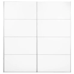 Schuifdeurkast Verona - Wit - 200x182x64 Cm
