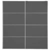 Schuifdeurkast Verona - Antraciet - 200x182x64 Cm -RoomStyle Verkoopwinkel 12402360