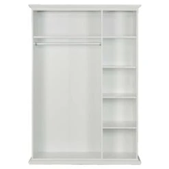 Kledingkast Fleur 3-deurs - Wit - 201x139x61 Cm 8 Kledingkast Fleur 3-deurs - Wit - 201x139x61 Cm -RoomStyle Verkoopwinkel 12402620 0220