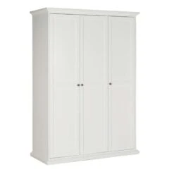 Kledingkast Fleur 3-deurs - Wit - 201x139x61 Cm 9 Kledingkast Fleur 3-deurs - Wit - 201x139x61 Cm -RoomStyle Verkoopwinkel 12402620 0300