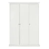 Kledingkast Fleur 3-deurs - Wit - 201x139x61 Cm -RoomStyle Verkoopwinkel 12402620