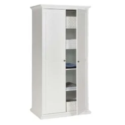 Kledingkast Fleur 2-deurs - Wit - 201x96x61 Cm -RoomStyle Verkoopwinkel 12402625 0371